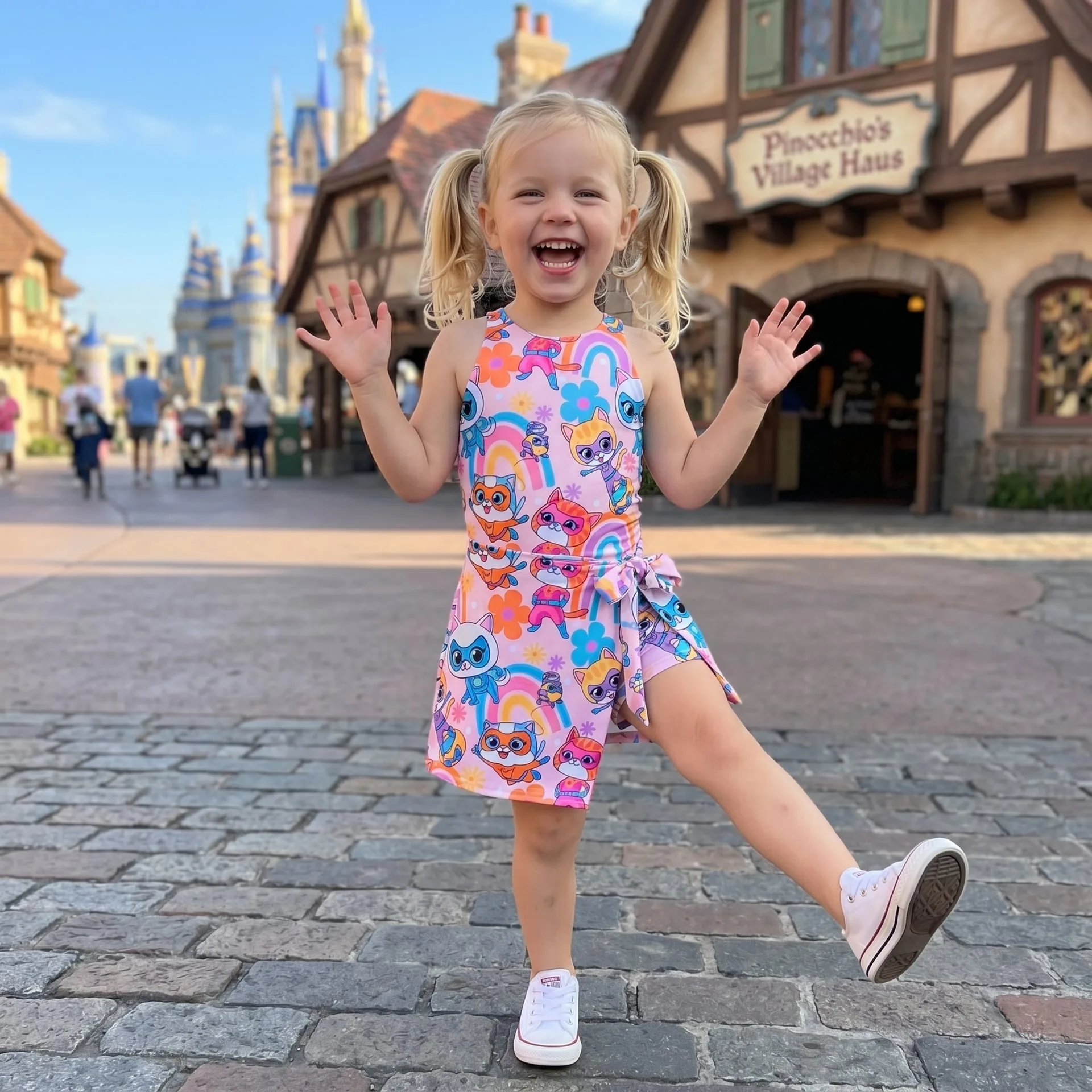 SuperKitties Tennis Dress Skirt, Disney Park Vacation Outfit, SuperKitties Skort Dress - Image 2