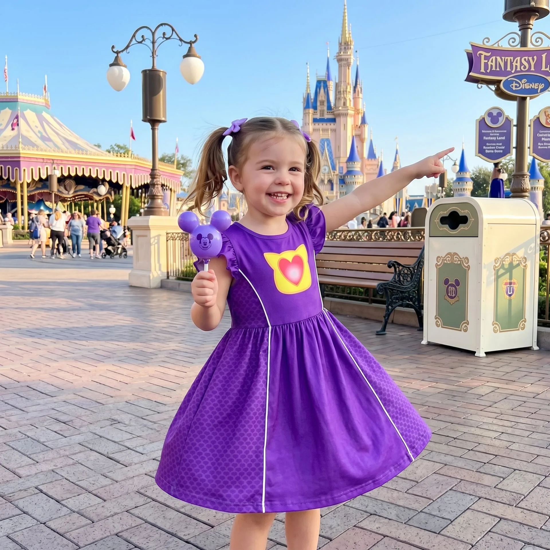 Care Bears Twirl Dress, Disney Parks Outfit for Girls, Care Bears Dress - Image 4
