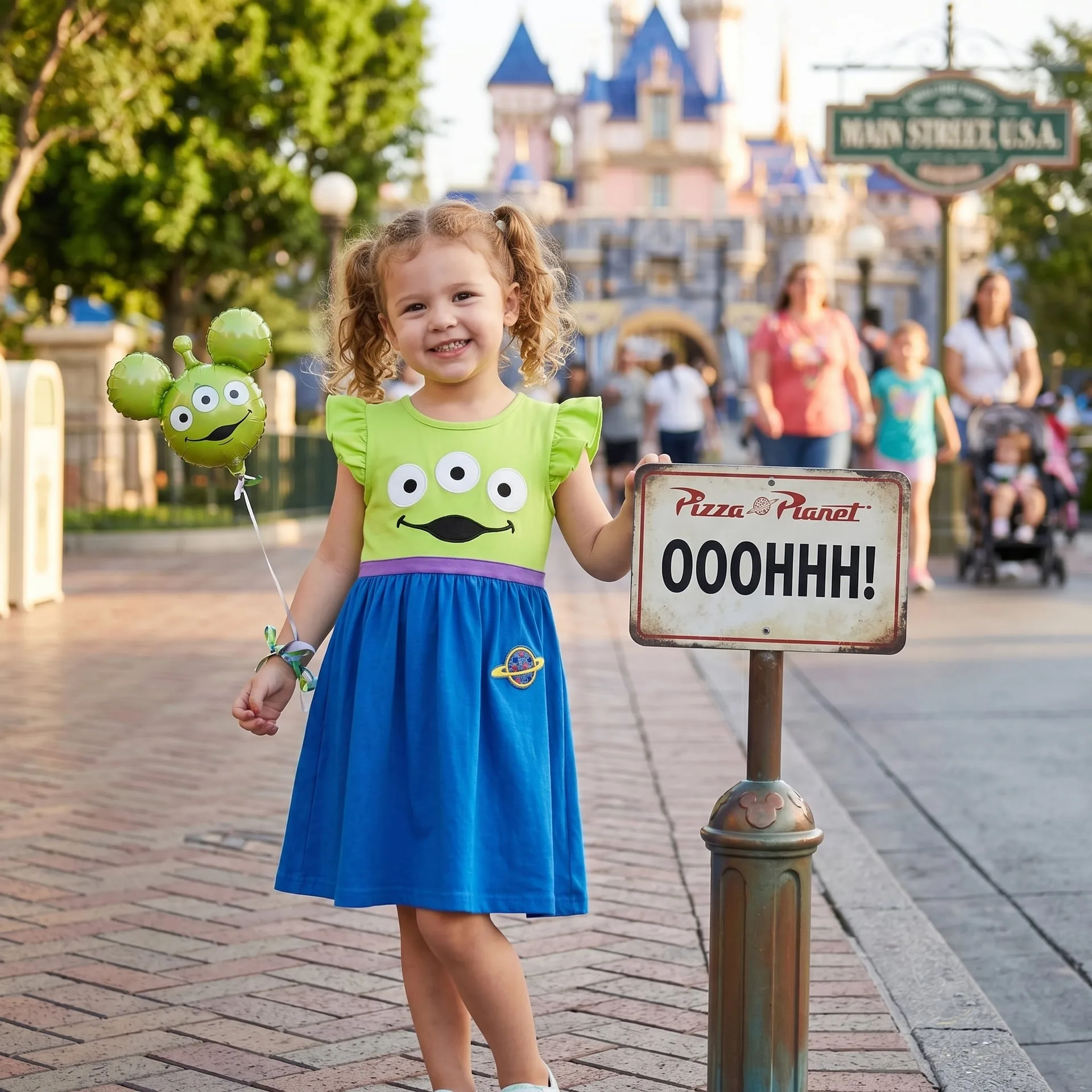Toy Story Alien Twirl Dress, Disney Parks Outfit for Girls, Toy Story Alien Dress - Image 2
