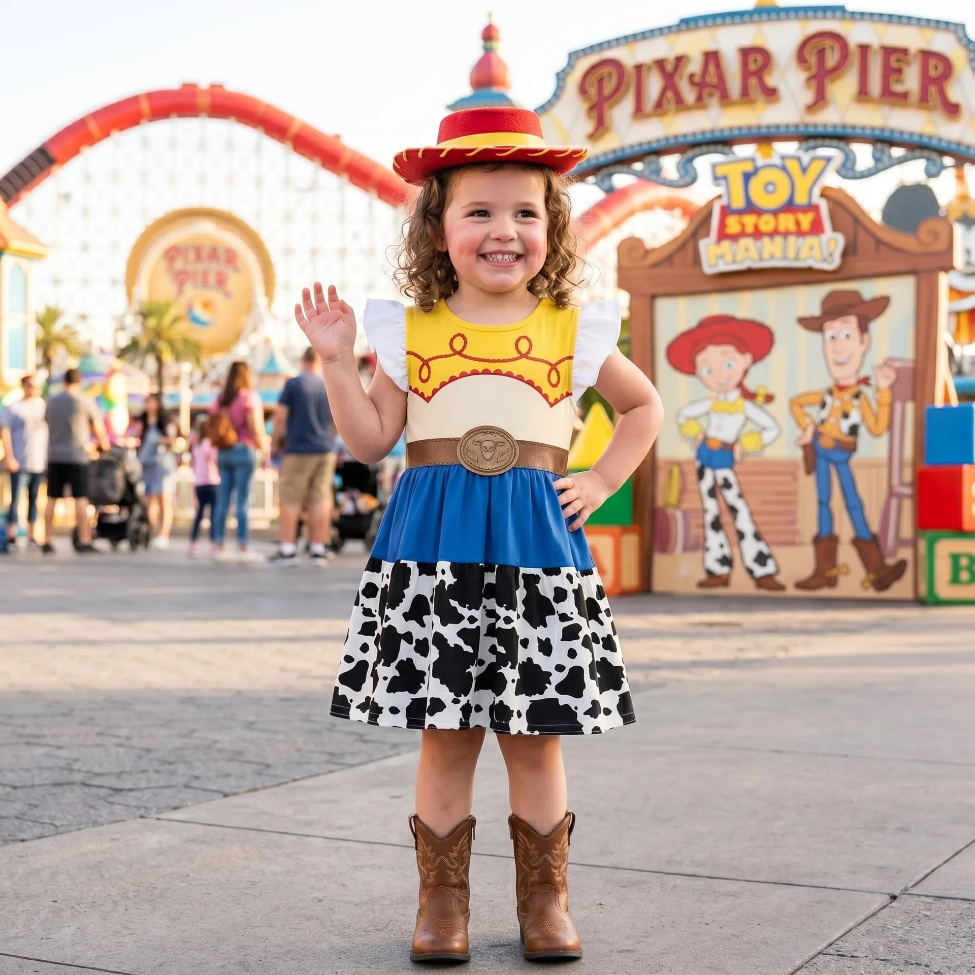 Jessie Twirl Dress, Disney Parks Outfit for Girls, Toy Story Jessie Dress - Image 2