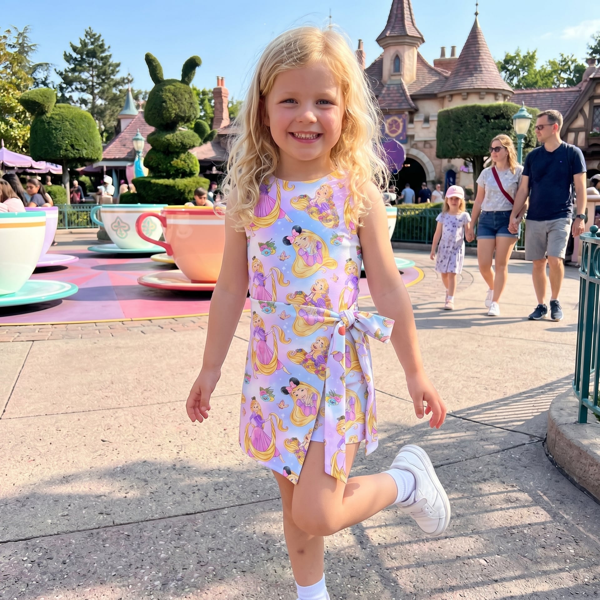 Rapunzel Tennis Dress Skirt, Disney Park Vacation Outfit, Rapunzel Skort Dress - Image 2