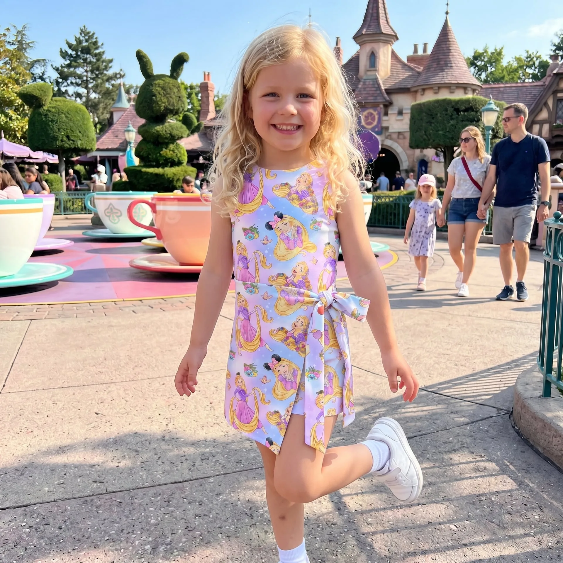 Rapunzel Tennis Dress Skirt, Disney Park Vacation Outfit, Rapunzel Skort Dress - Image 2