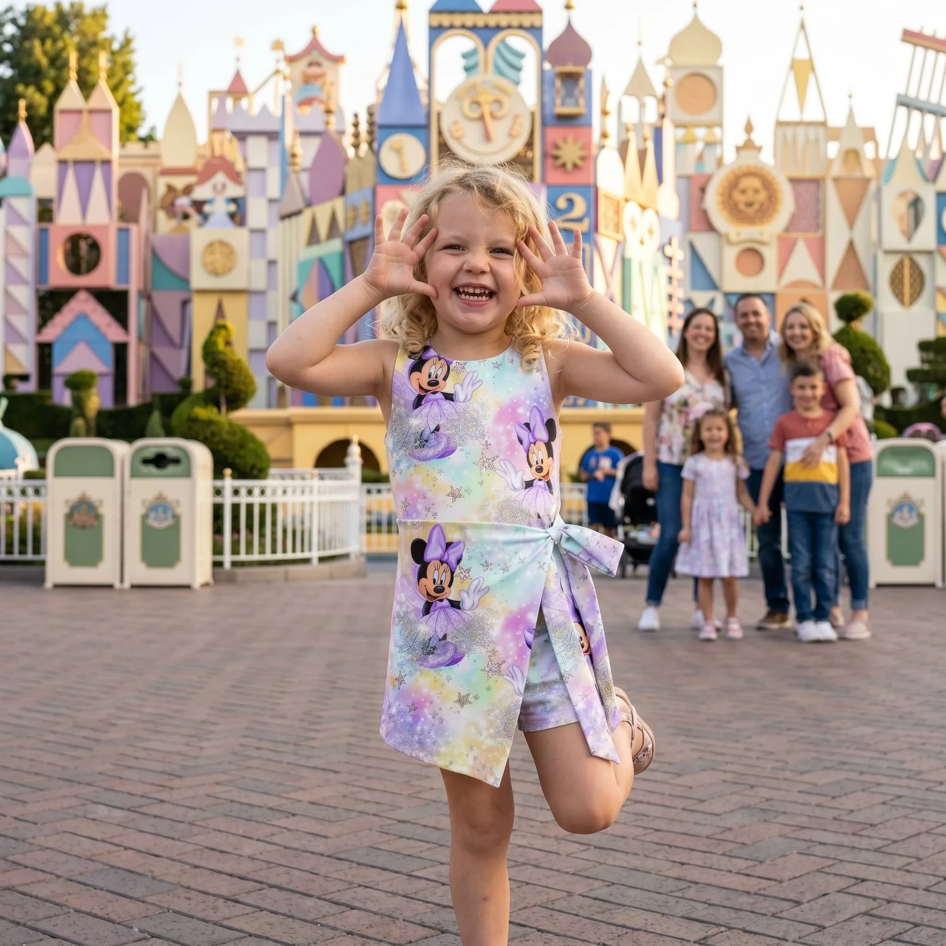 Pastel Minnie Mouse Tennis Dress Skirt, Disney Park Vacation Outfit, Pastel Minnie Skort Dress - Image 2