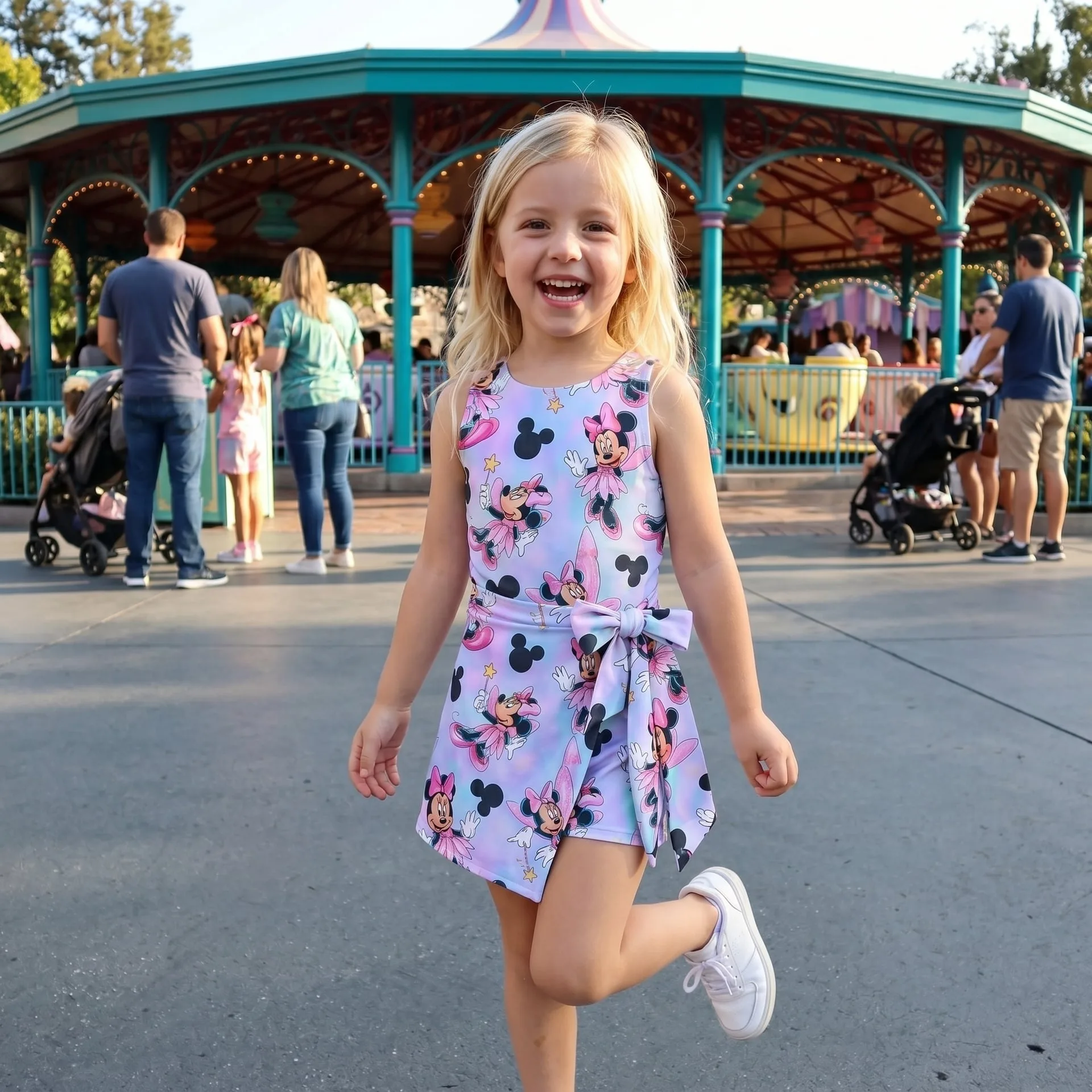 Minnie Mouse Ballet Tennis Dress Skirt, Disney Park Vacation Outfit, Minnie Ballerina Skort Dress - Image 2