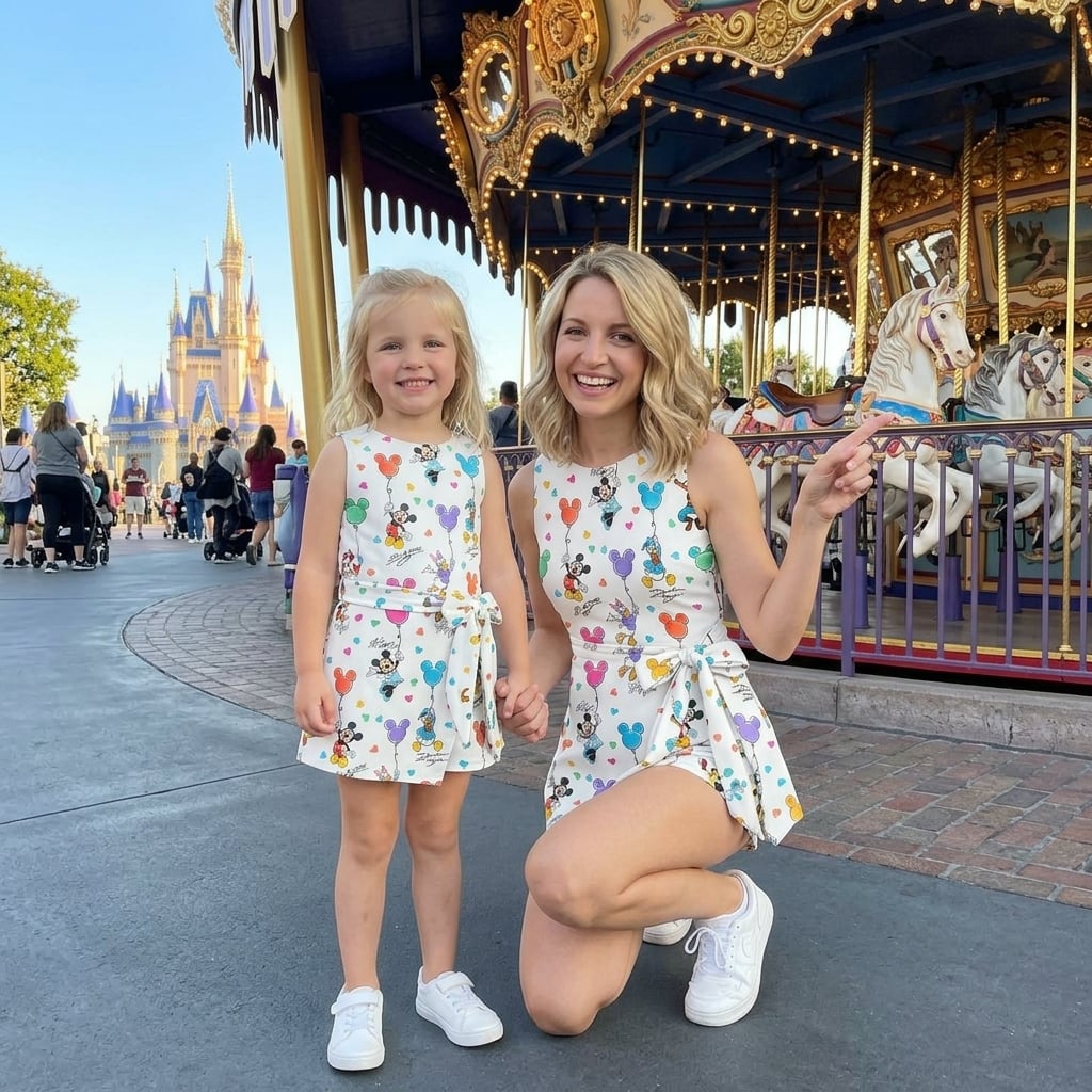 Classic Disney Characters Tennis Dress Skirt, Disney Park Vacation Outfit, Disney Characters Skort Dress - Image 5