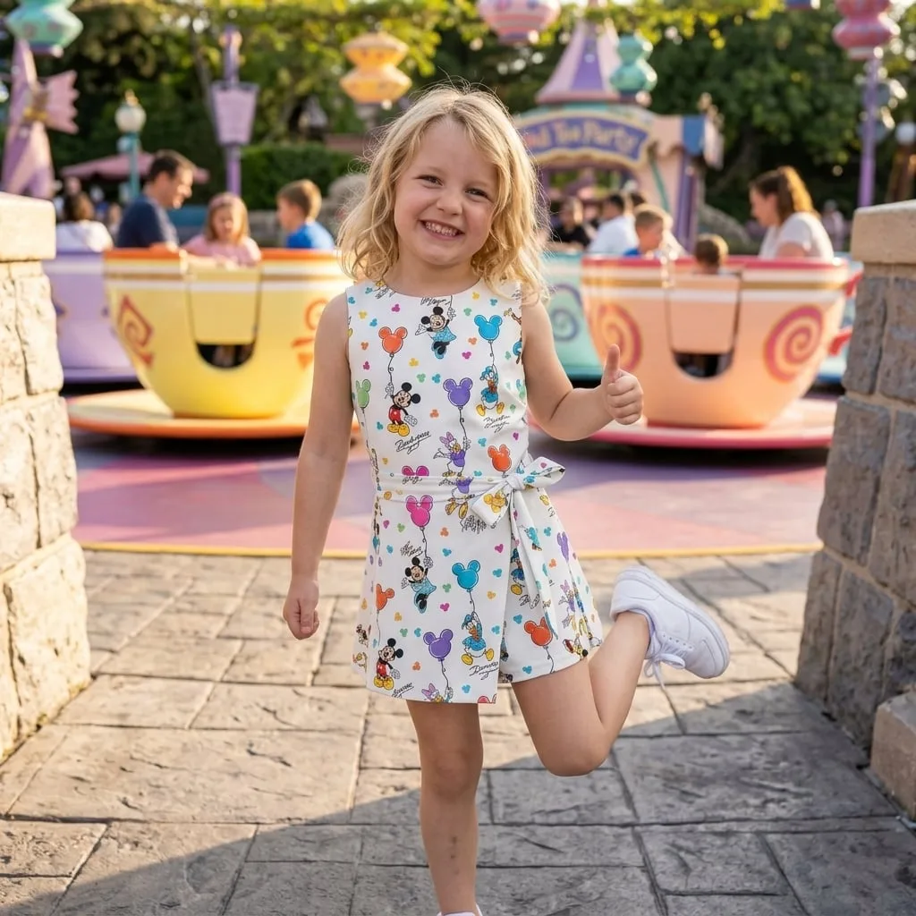 Classic Disney Characters Tennis Dress Skirt, Disney Park Vacation Outfit, Disney Characters Skort Dress - Image 3