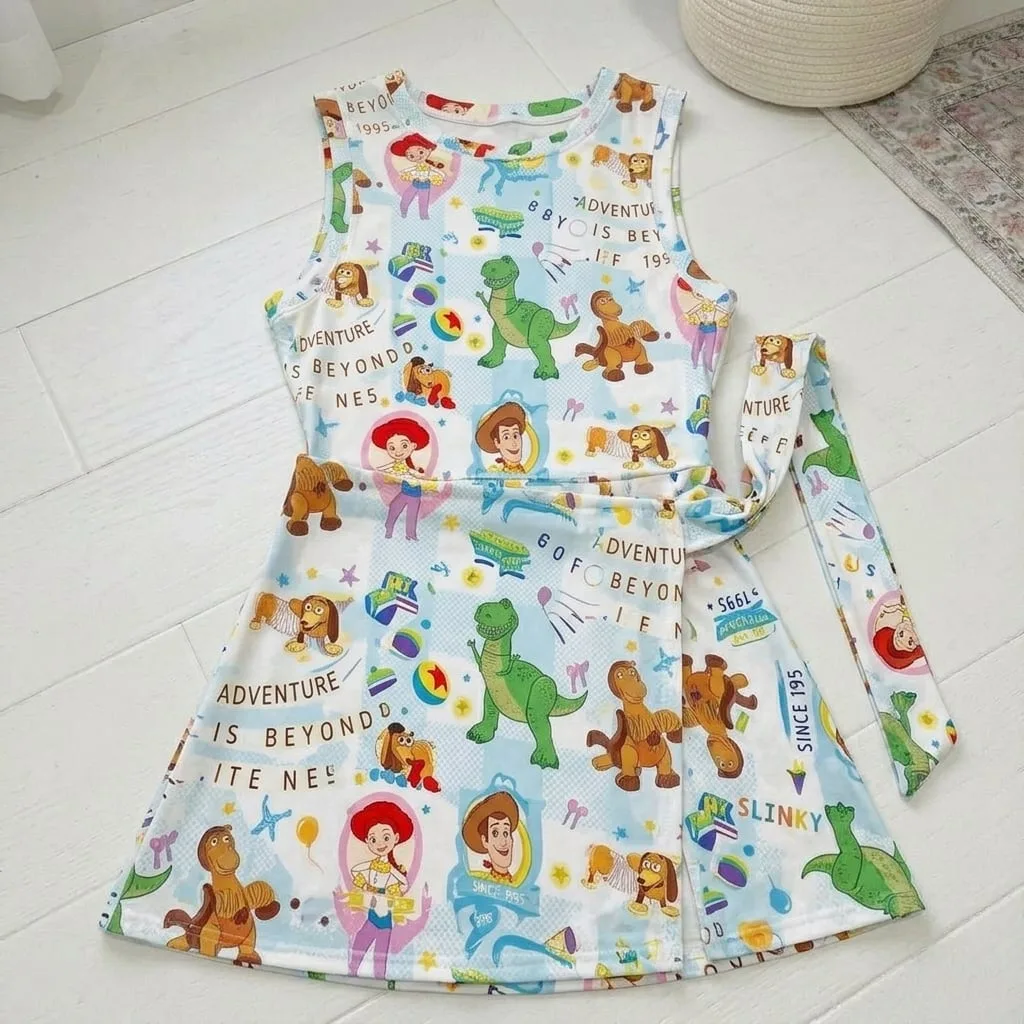 Toy Story Tennis Dress Skirt, Disney Park Vacation Outfit, Toy Story Skort Dress