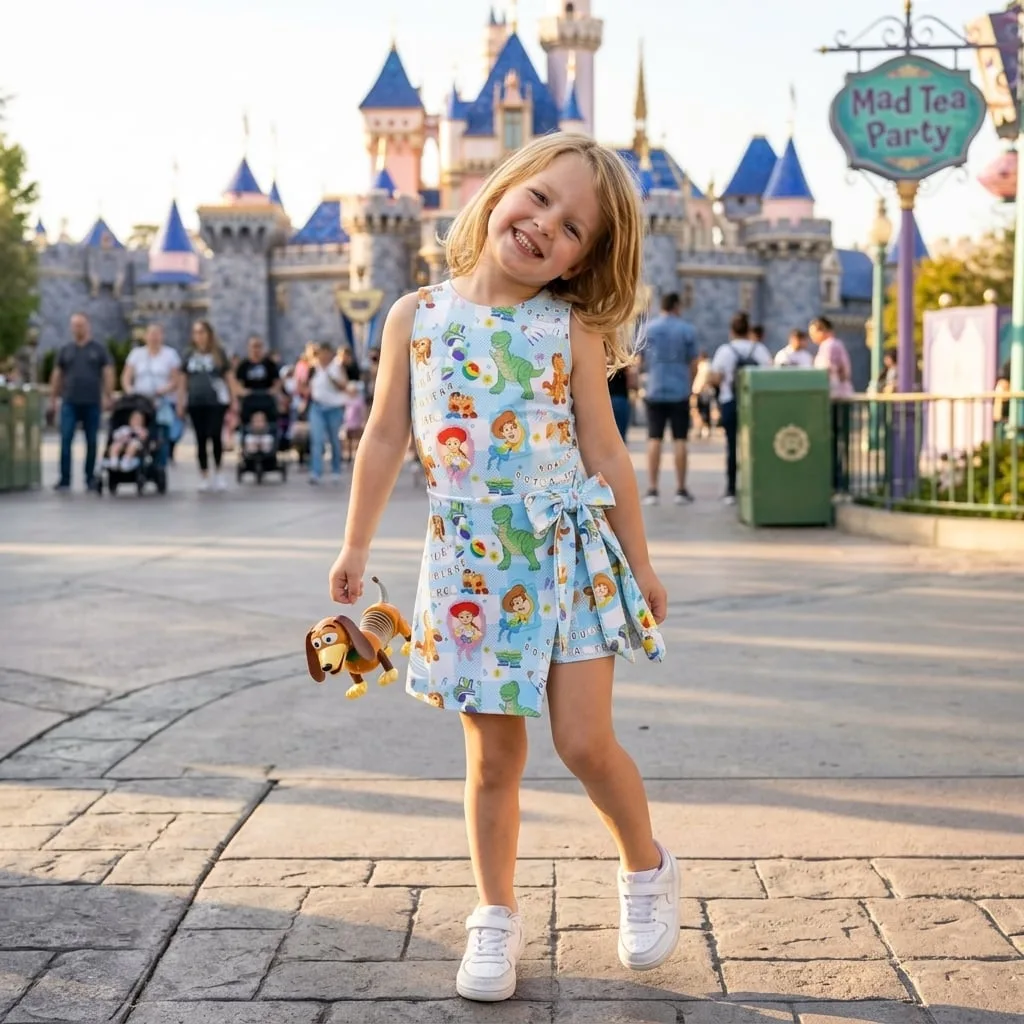 Toy Story Tennis Dress Skirt, Disney Park Vacation Outfit, Toy Story Skort Dress - Image 2