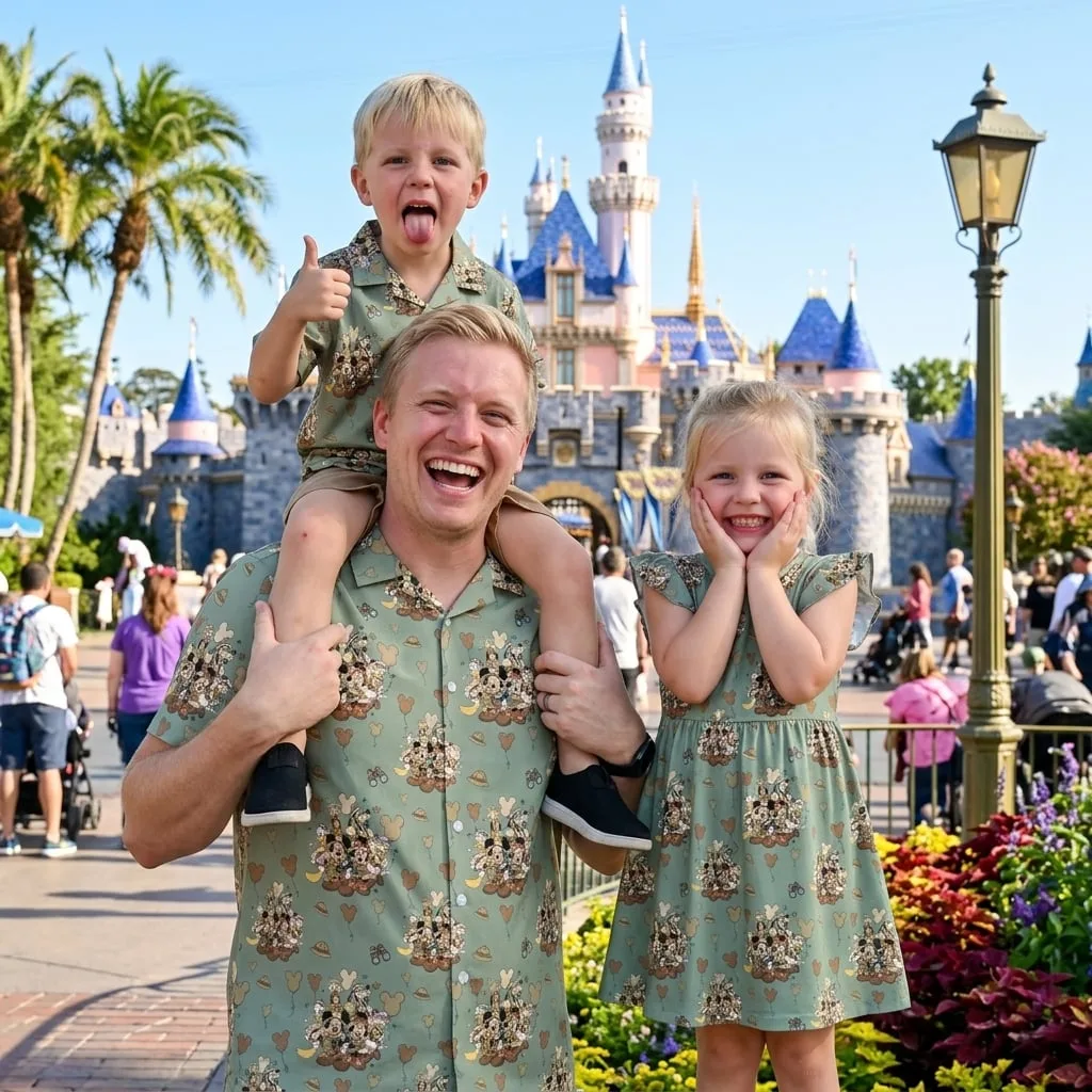 Mickey Minnie Matching Family Set, Disney Family Vacation Outfit, Disneyland Trip Clothes - Image 3