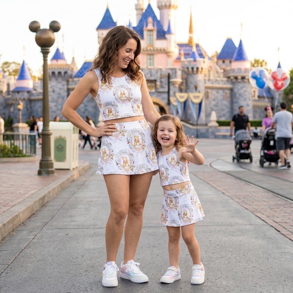 Winnie The Pooh Matching Dress Set, Mom And Me Outfit, Disney Park Vacation Clothes - Image 4