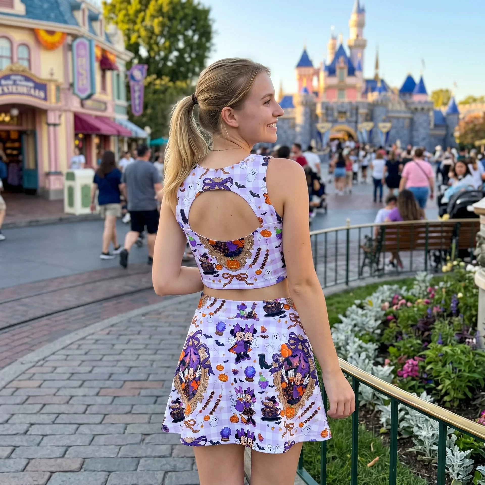 Halloween Mickey Matching Dress Set, Mom And Me Outfit, Disney Park Vacation Clothes - Image 3