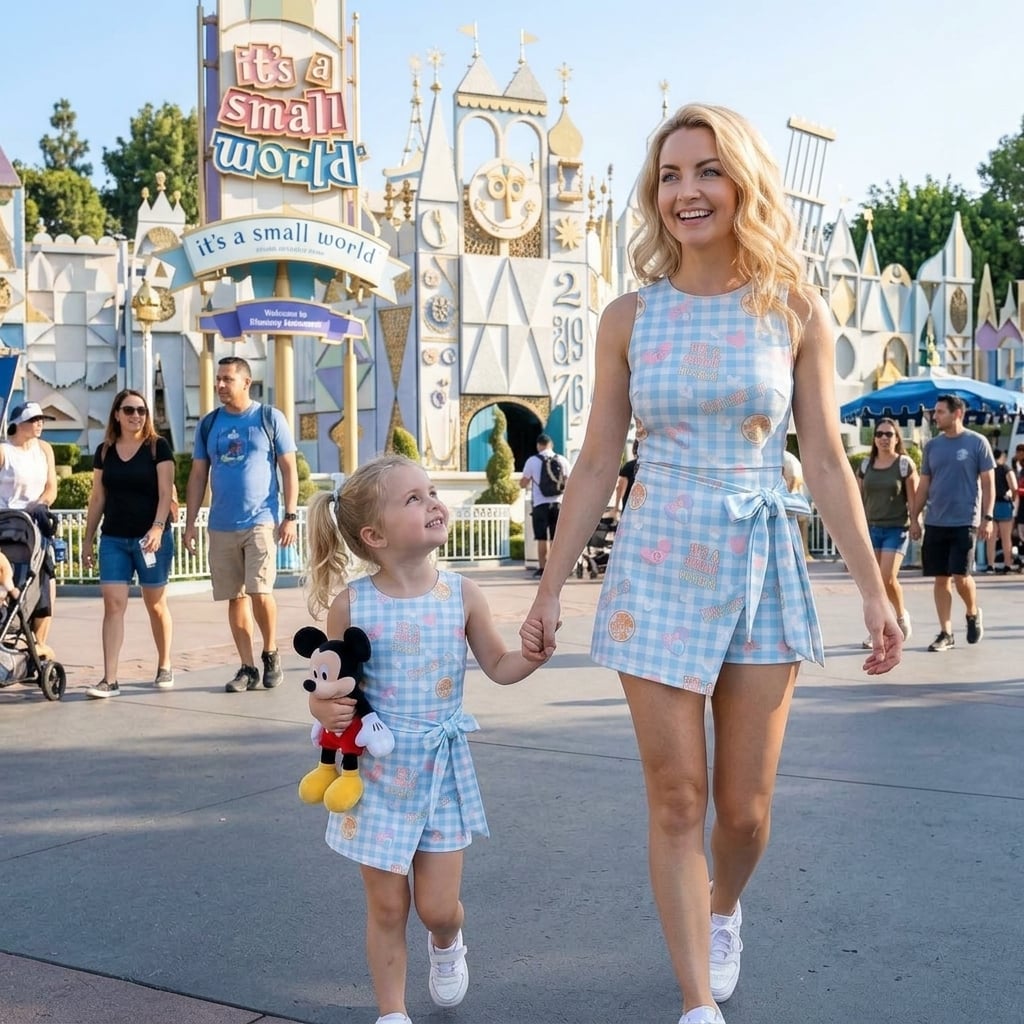 Coquette Disney Tennis Dress, Mickey Ears Bow Outfit, Disneyland Family Trip Dress - Image 4