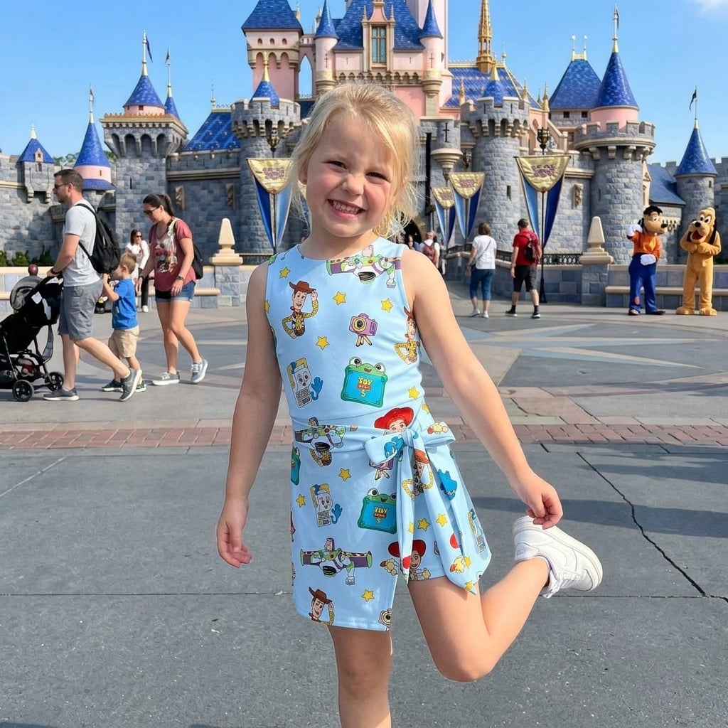 Disney Pixar Toy Story Tennis Dress Skirt, Woody Buzz Lightyear Jessie Alien Athletic Skirt - Image 3