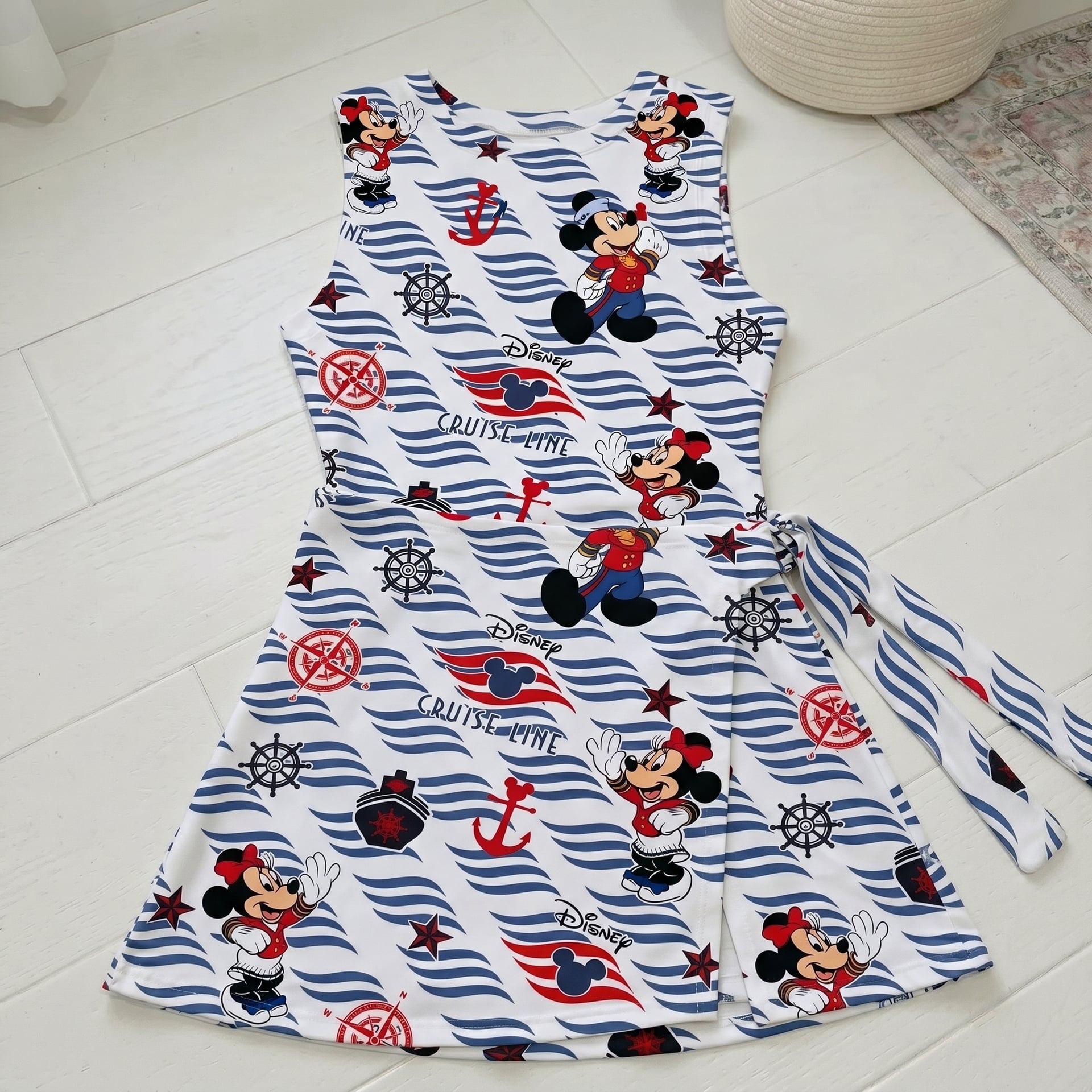 Wdw Mickey Minnie Tennis Dress Skirt, Disney Sailor Cruise Summer Outfit For Women - Image 5