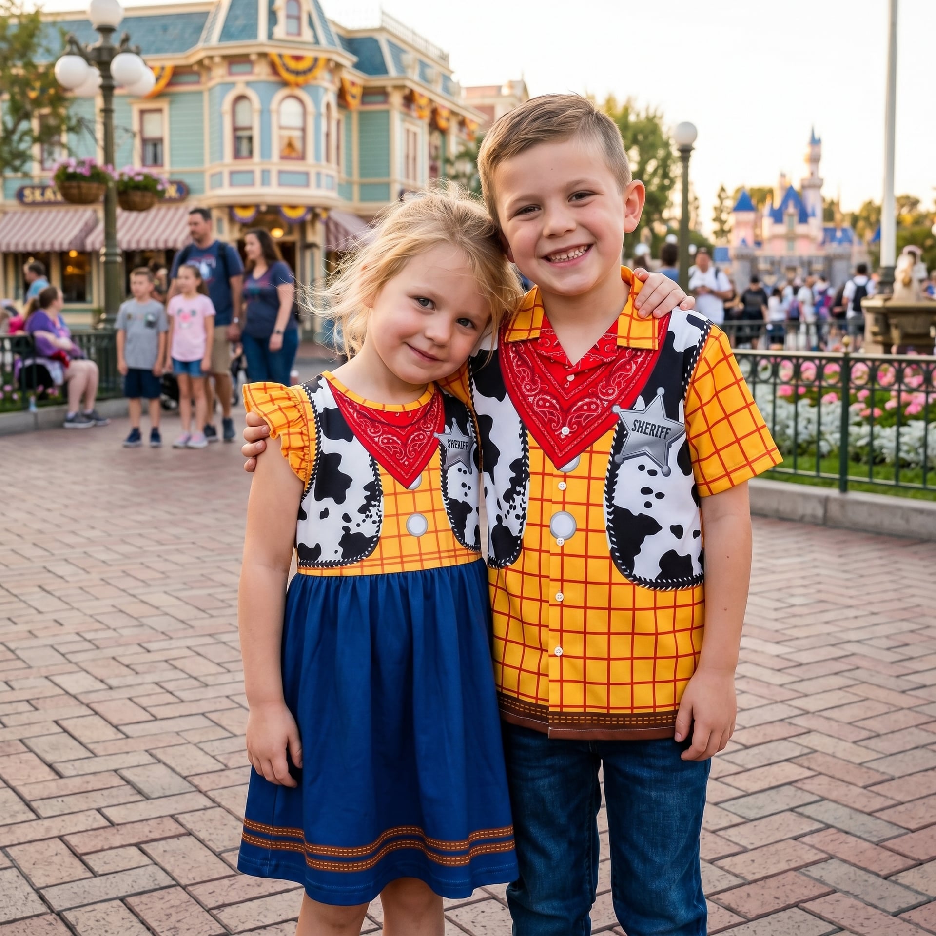 Toy Story Family Matching Outfits, Disney Pixar Toy Story Jessie Western Adventure Skater Dress - Image 2