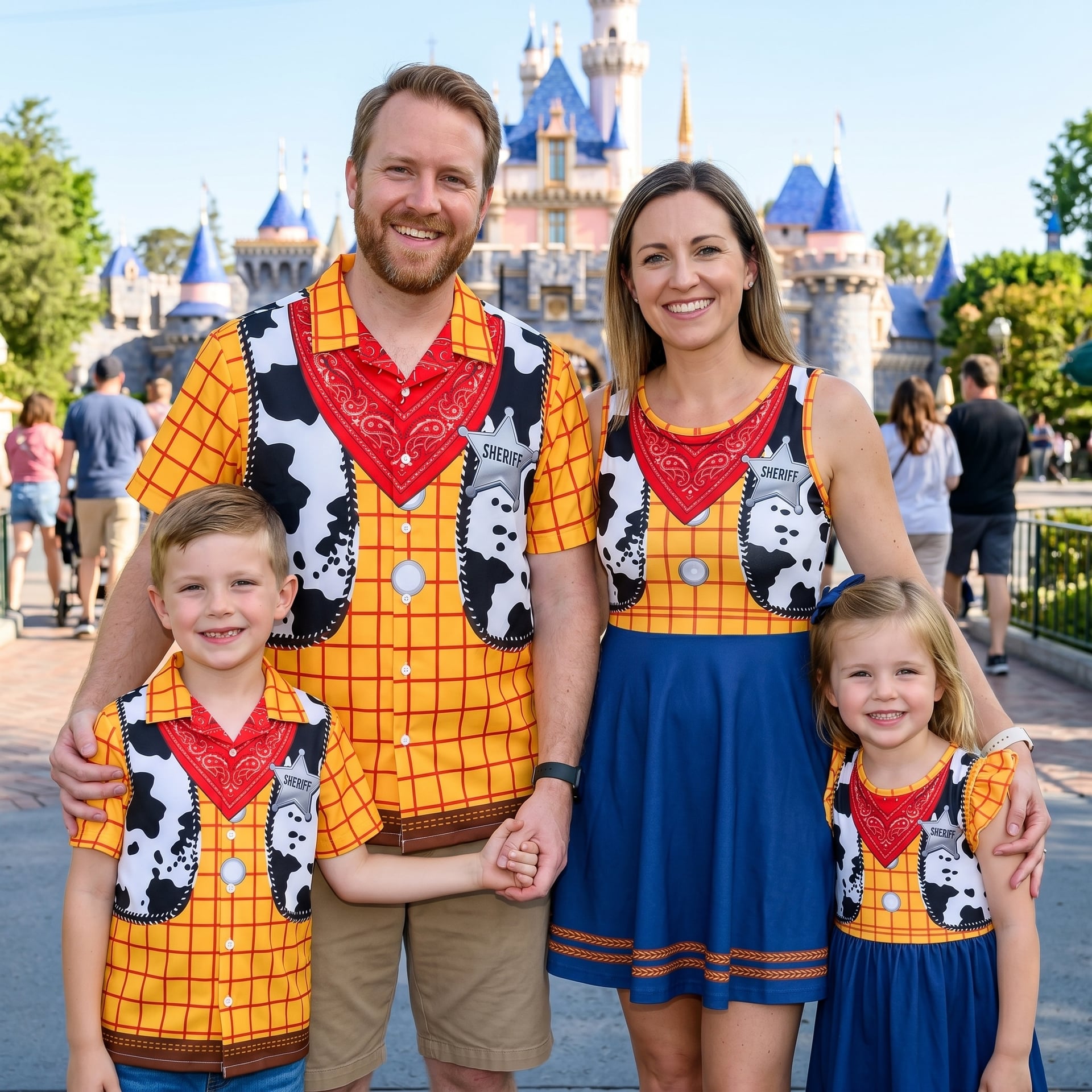 Toy Story Family Matching Outfits, Disney Pixar Toy Story Jessie Western Adventure Skater Dress - Image 6