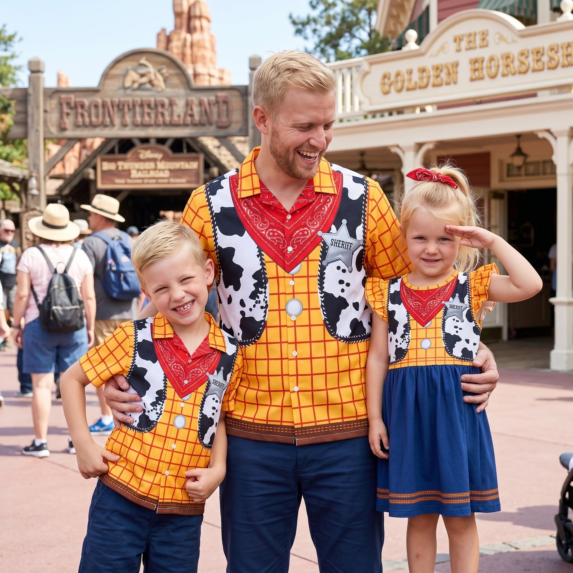 Toy Story Family Matching Outfits, Disney Pixar Toy Story Jessie Western Adventure Skater Dress - Image 3