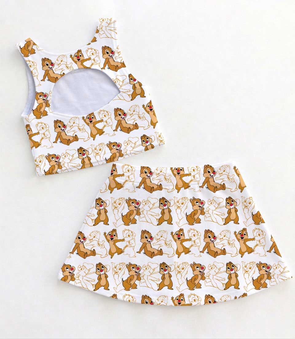 Disney Chip and Dale Matching Mom and Me Dress Set, Cute Chipmunk Family Vacation Outfit - Image 2