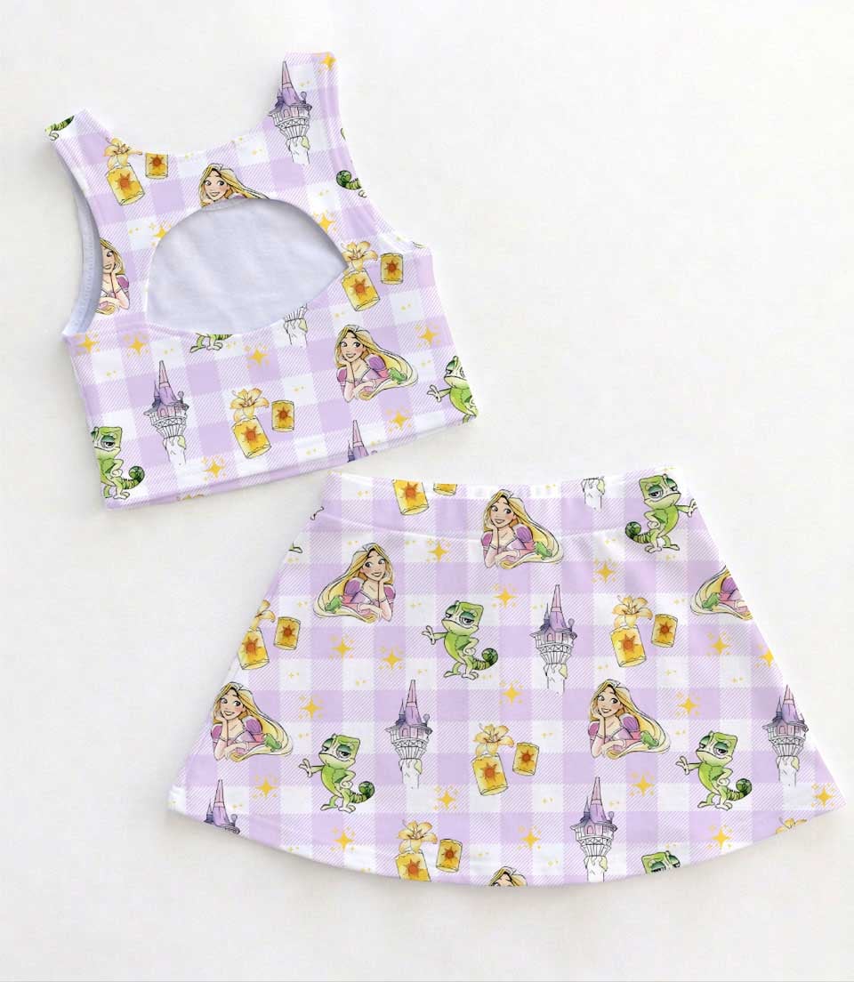 Disney Tangled Rapunzel Matching Mom and Me Dress Set, Pascal and Lantern Family Theme Park Vacation Outfit - Image 2