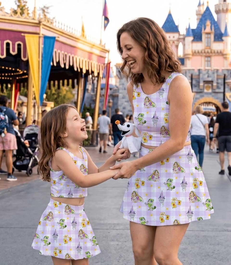 Disney Tangled Rapunzel Matching Mom and Me Dress Set, Pascal and Lantern Family Theme Park Vacation Outfit - Image 6