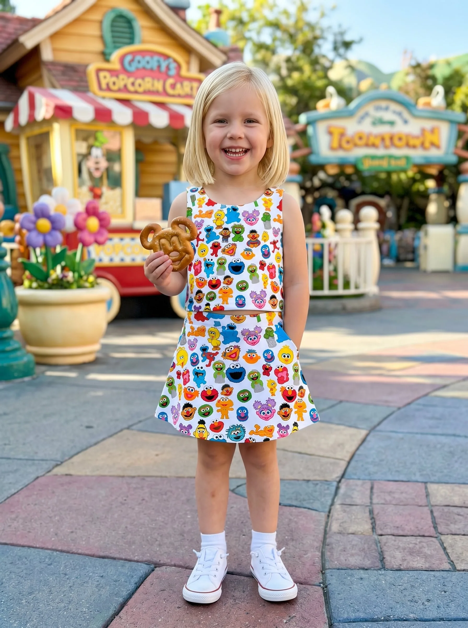 Sesame Street Family Matching Set Dress, Elmo Cookie Monster Vacation Outfit - Image 2