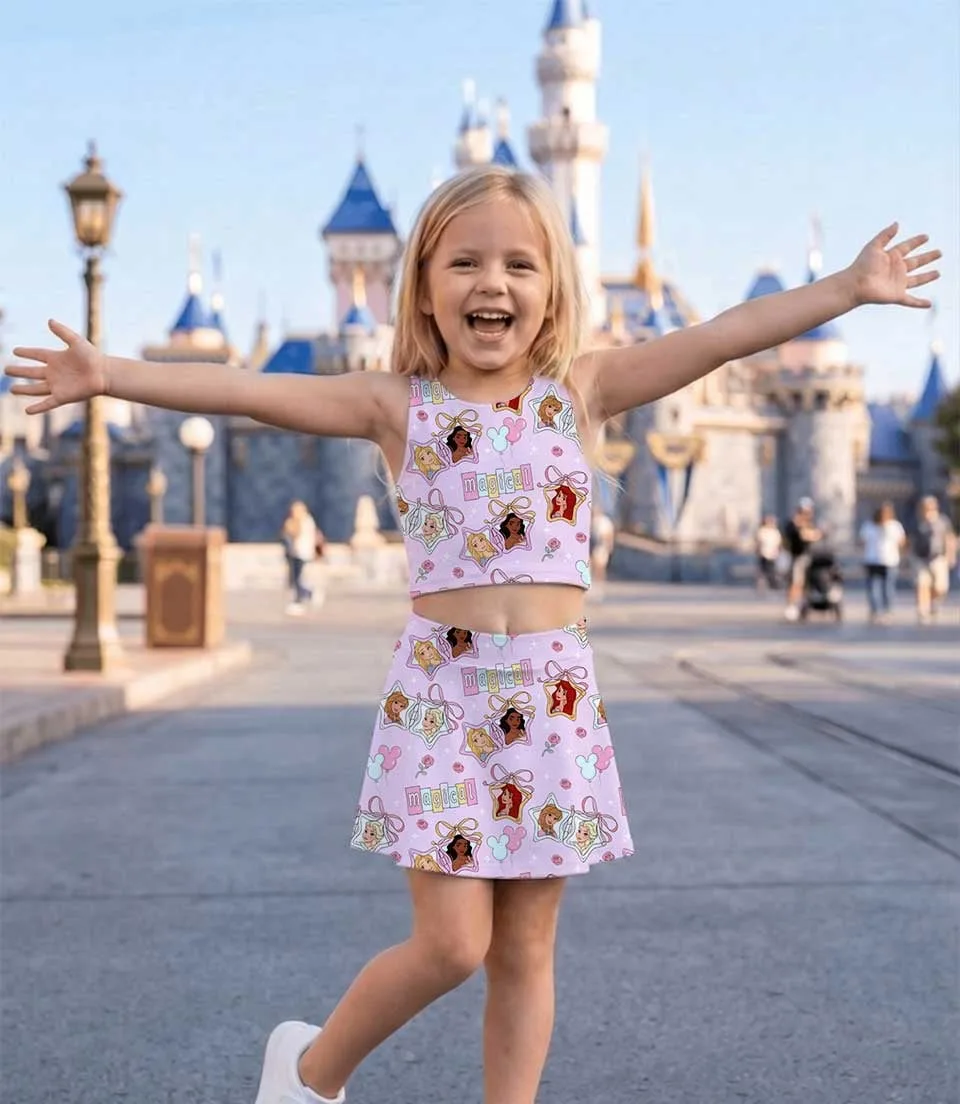 Disney Princess Magical Mom and Me Matching Dress Set, Pink Fairytale Birthday Family Outfit - Image 4