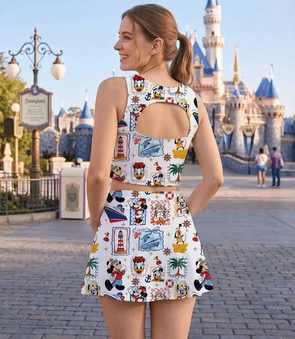 Disney Cruise Family Matching Dress Set, Mickey Mouse Nautical Mom and Me Dress Set, Vacation Outfit - Image 6