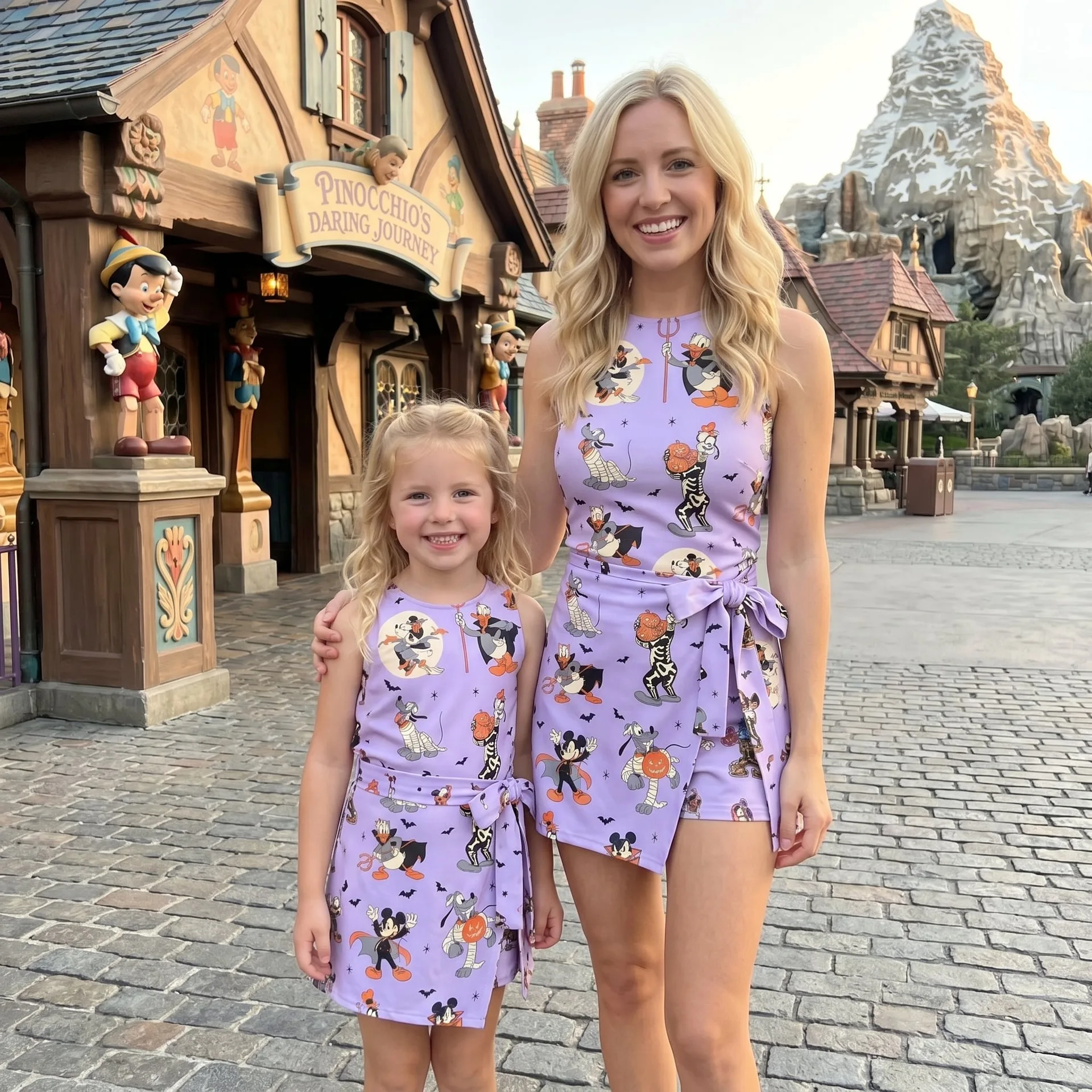 Mickey And Friends Halloween Tennis Dress Skirt, Disney Halloween Park Vacation Outfit, Mickey Halloween Skort Dress - Image 5