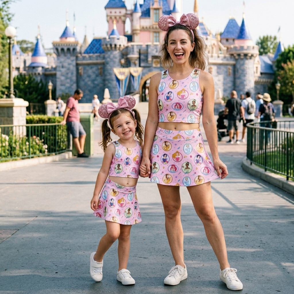 Disney Princess Matching Dress Set, Mom And Me Outfit, Disney Park Vacation Clothes - Image 5