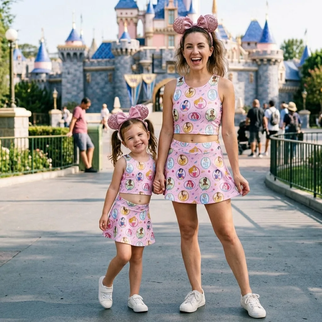 Disney Princess Matching Dress Set, Mom And Me Outfit, Disney Park Vacation Clothes - Image 5