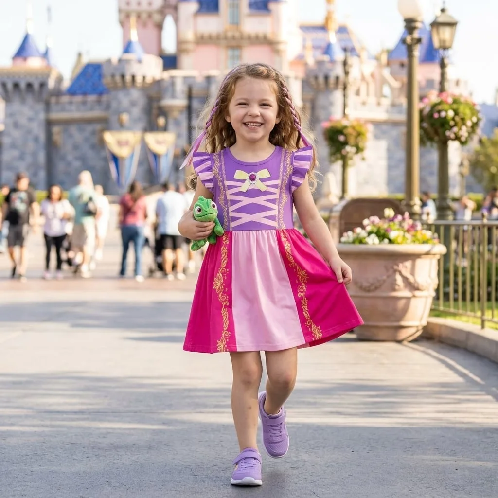 Rapunzel Twirl Dress, Disney Parks Outfit for Girls, Princess Dress - Image 4