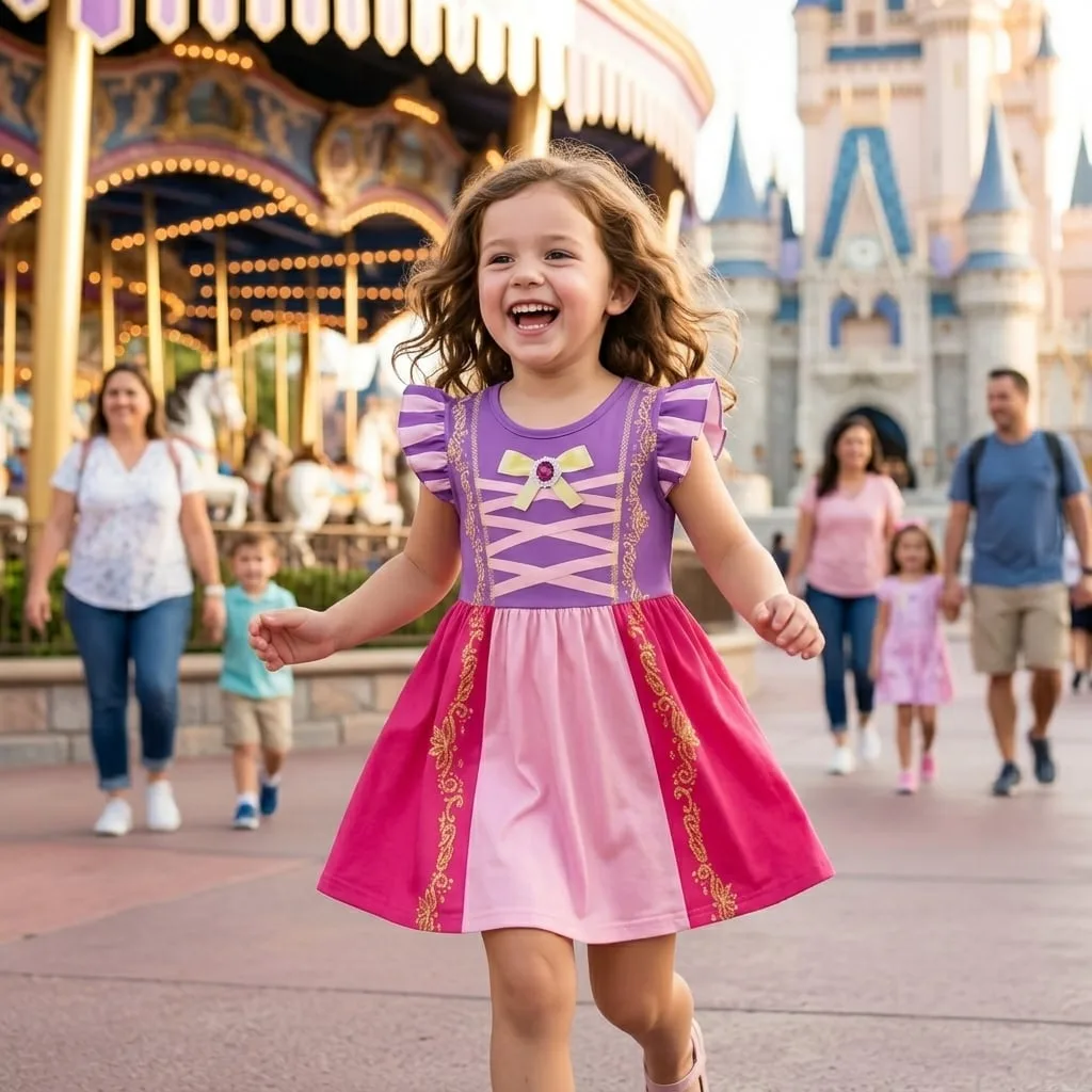 Rapunzel Twirl Dress, Disney Parks Outfit for Girls, Princess Dress - Image 3