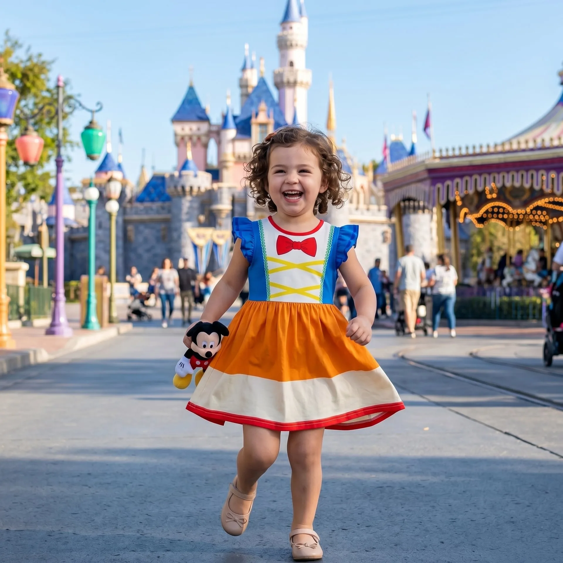 Dumbo Candy Corn Twirl Dress, Disney Parks Outfit for Girls, Dumbo Halloween Dress - Image 4