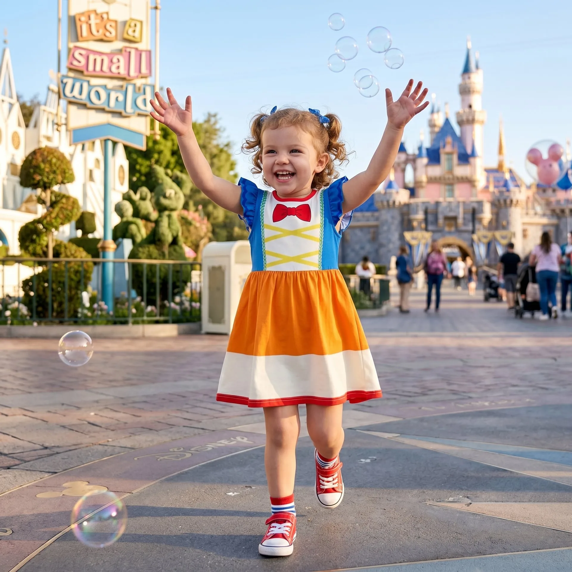 Dumbo Candy Corn Twirl Dress, Disney Parks Outfit for Girls, Dumbo Halloween Dress - Image 3