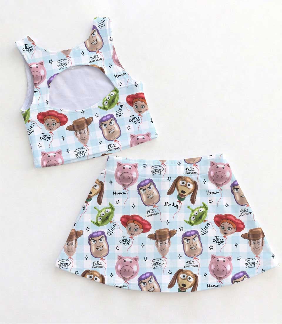 Disney Toy Story Character Gingham Dress Set, Woody Buzz Lightyear Jessie Family Matching Dress Set, Mom and Me Vacation Outfit Costume - Image 2