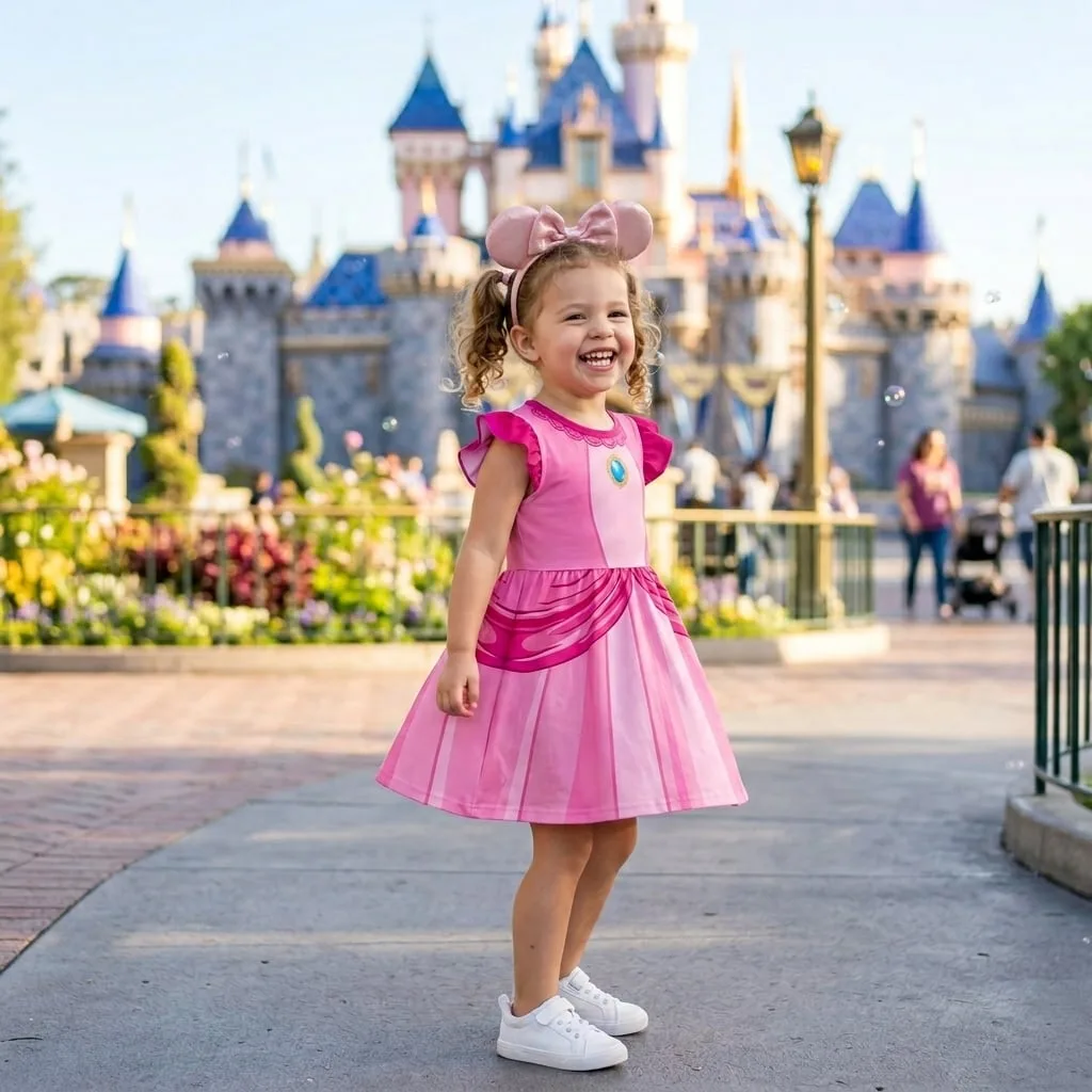 Sleeping Beauty Twirl Dress, Disney Parks Outfit for Girls, Princess Aurora Dress - Image 2