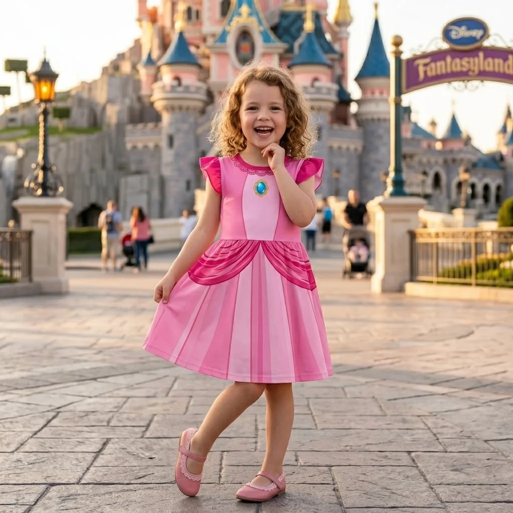 Sleeping Beauty Twirl Dress, Disney Parks Outfit for Girls, Princess Aurora Dress - Image 4