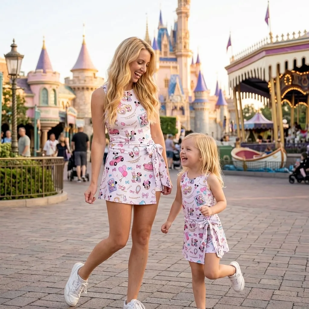Minnie Daisy Coquette Tennis Dress Skirt, Disney Park Vacation Outfit, Minnie Mouse Skort Dress - Image 4