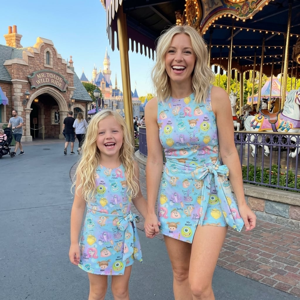 Monsters Inc. Tennis Dress Skirt, Disney Park Vacation Outfit, Monsters Inc. Skort Dress - Image 4