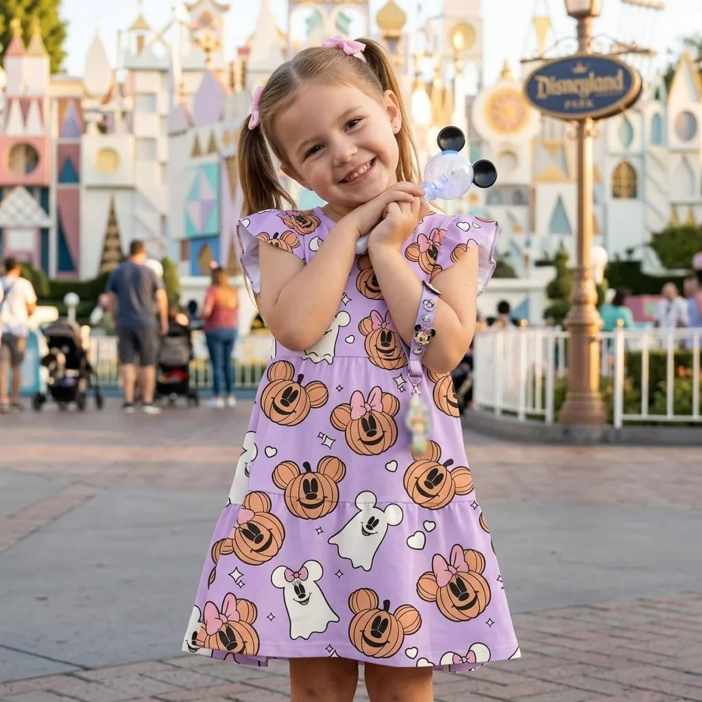 Halloween Mickey Twirl Dress, Disney Parks Outfit for Girls, Disney Halloween Dress - Image 6
