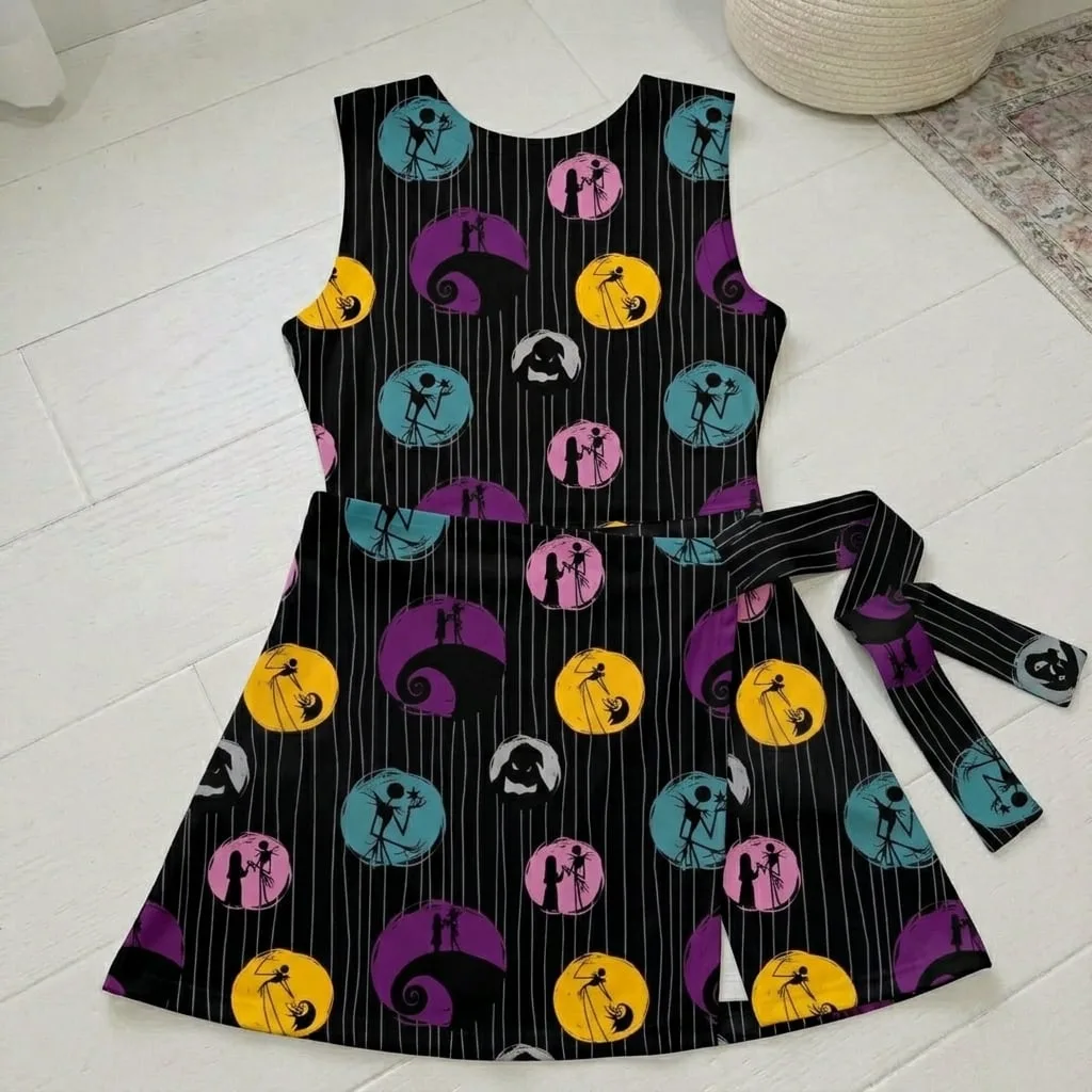 Nightmare Before Christmas Tennis Dress Skirt, Jack Skellington Sally Halloween Dress - Image 5