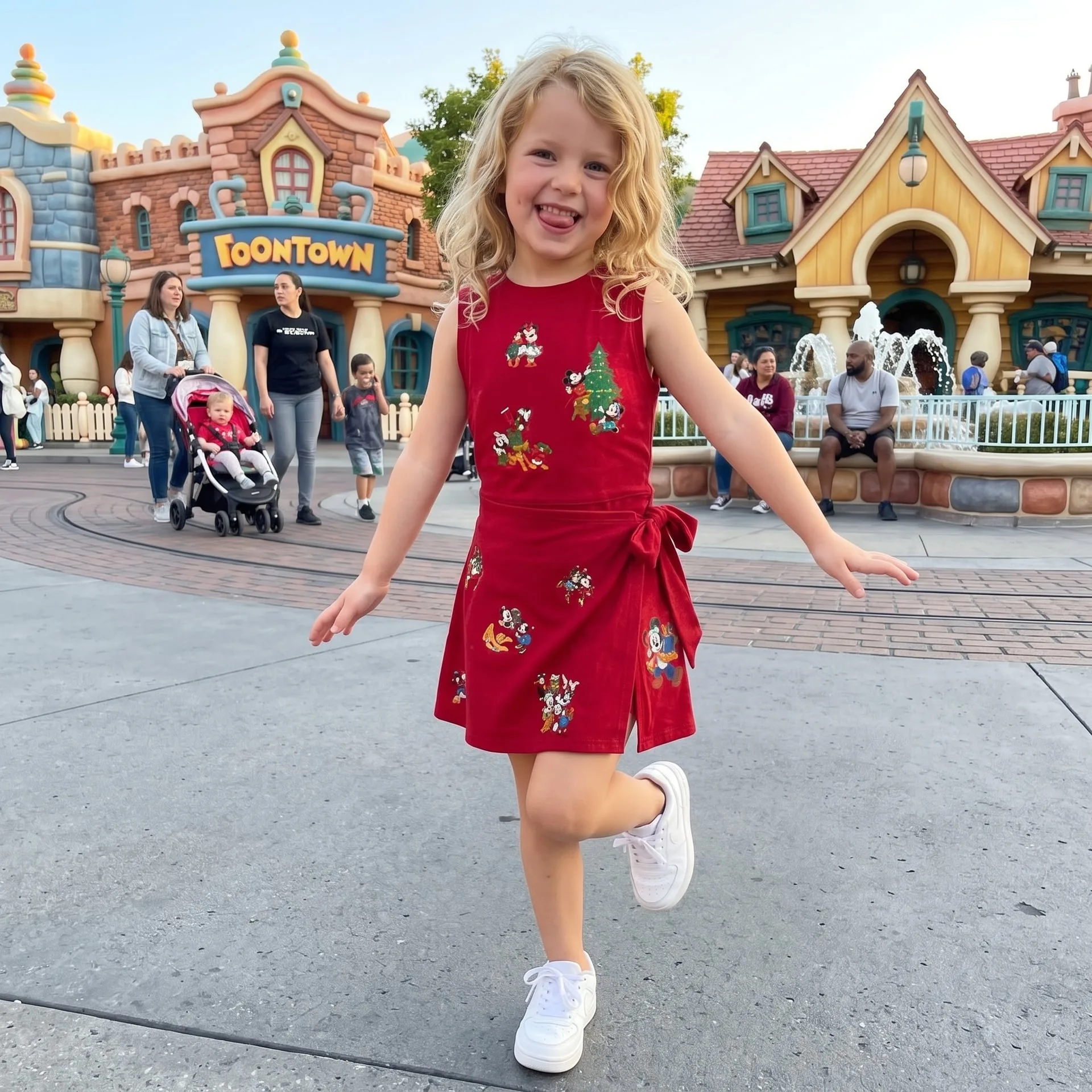 Christmas Mickey and Friends Disney Tennis Dress, Mickey Christmas Tennis Dress Women Outfit Disney Holiday Skirt - Image 2
