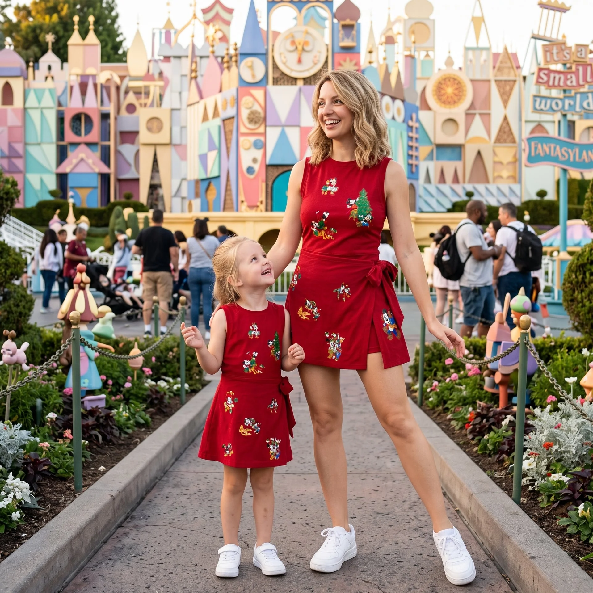 Christmas Mickey and Friends Disney Tennis Dress, Mickey Christmas Tennis Dress Women Outfit Disney Holiday Skirt