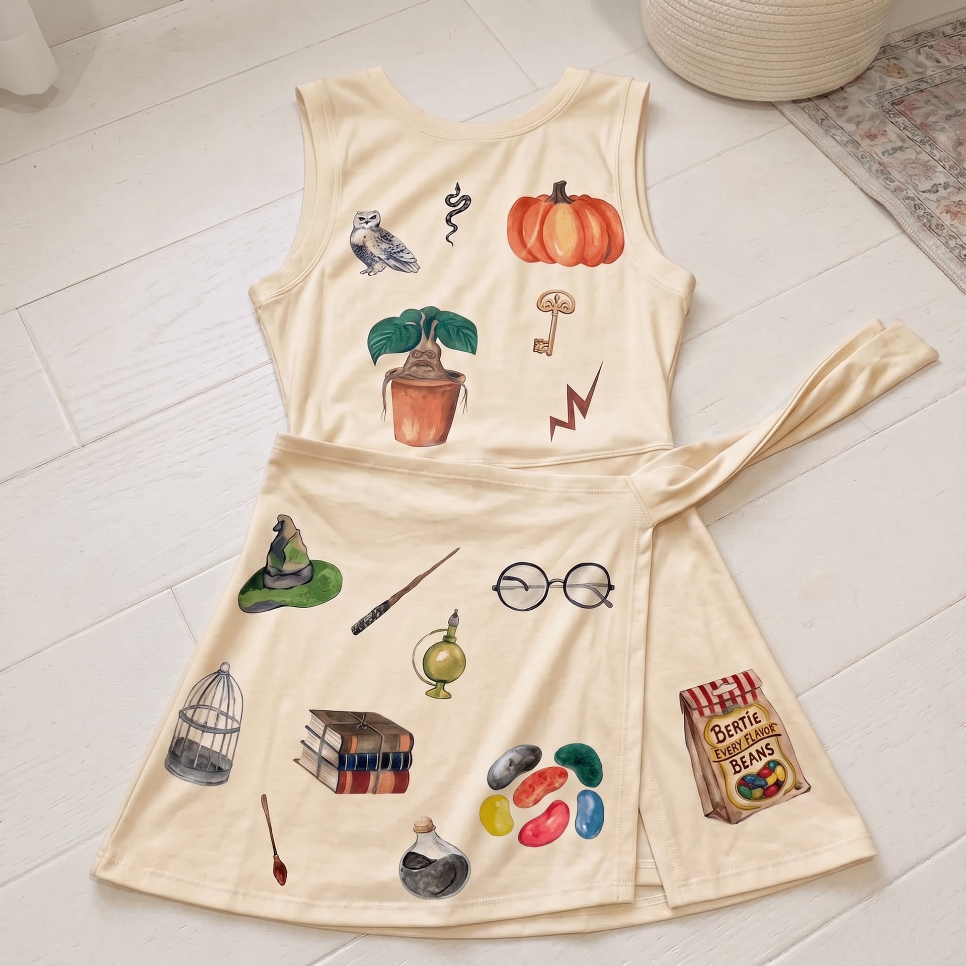 Wizard Athletic Tennis Dress, Harry Potter Women Tennis Dress Universal Magical Sports Outfit Skirt - Image 6