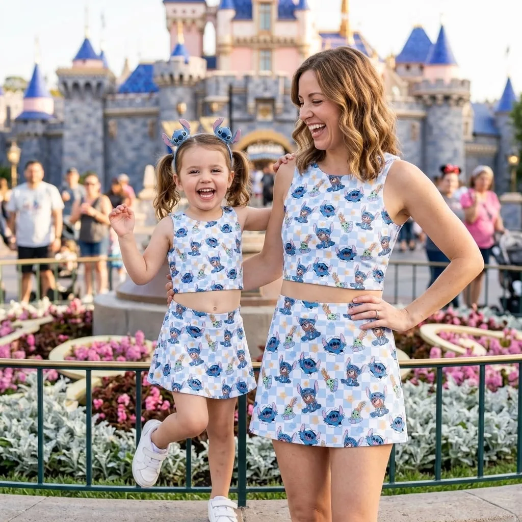 Stitch Matching Dress Set, Mom And Me Outfit, Disney Park Vacation Clothes - Image 4