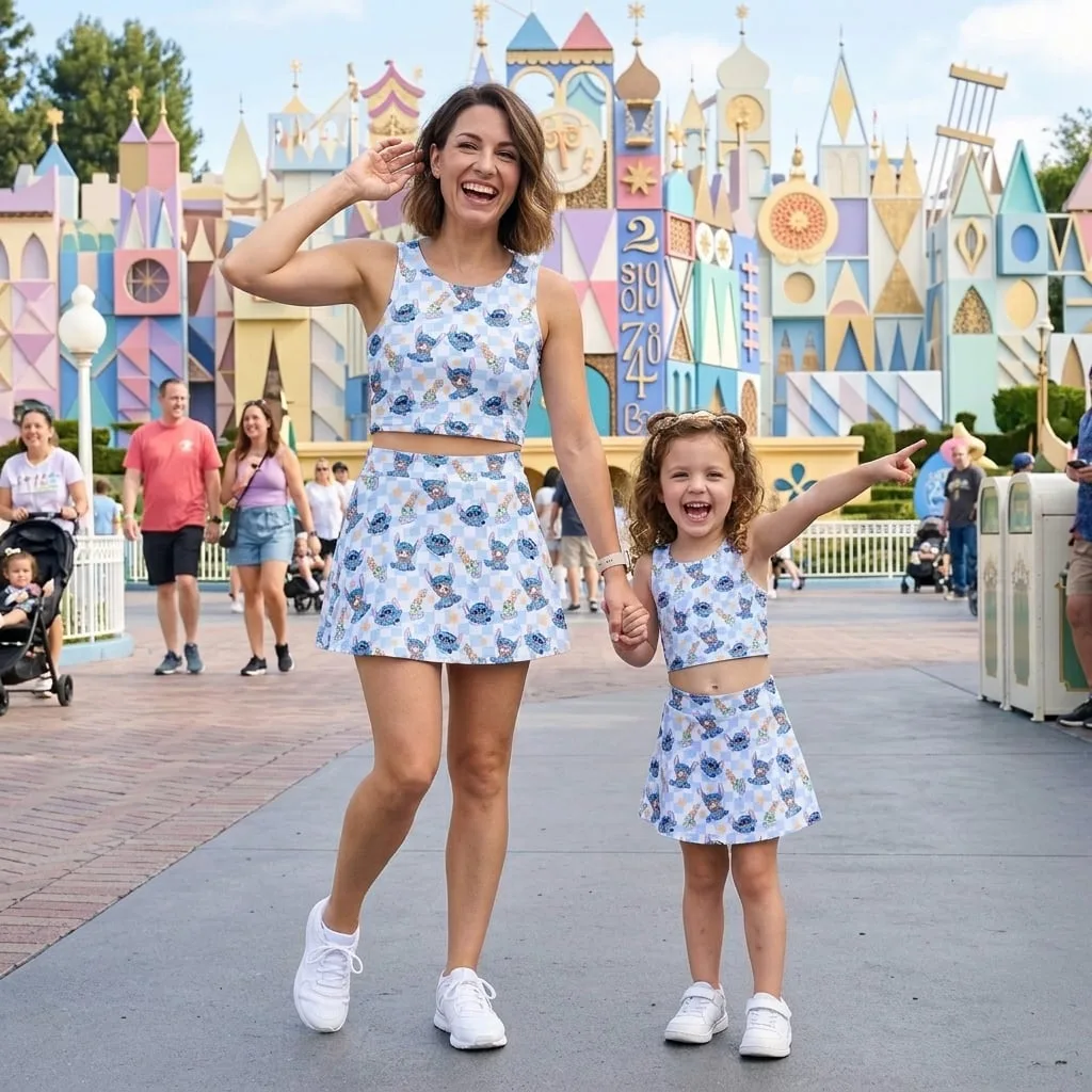 Stitch Matching Dress Set, Mom And Me Outfit, Disney Park Vacation Clothes - Image 5