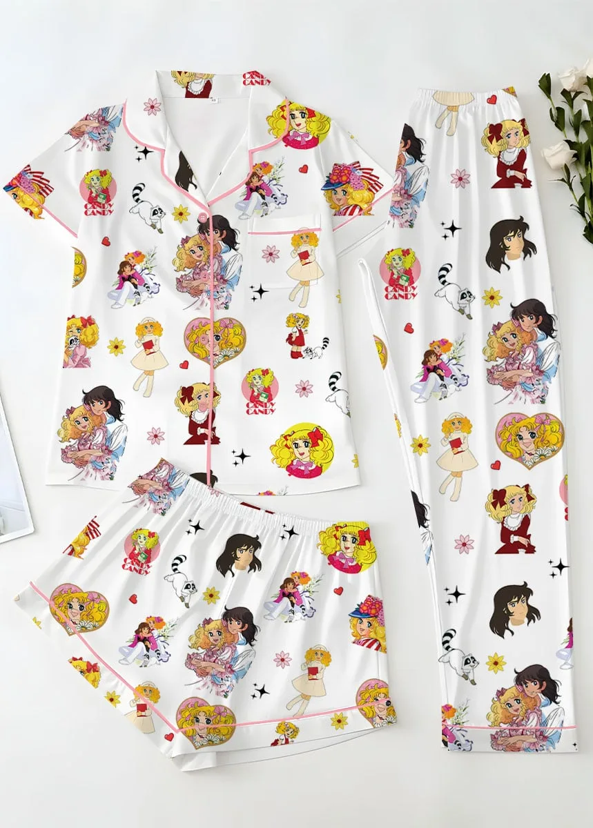 Candy Candy Anime Satin Pajama Set, Candy Candy Episodio 1 En Español Pajamas