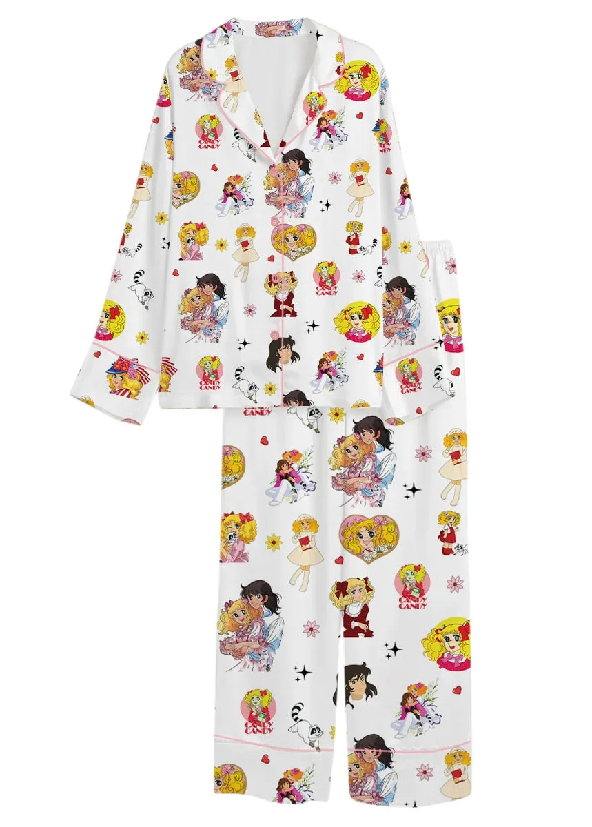 Candy Candy Anime Satin Pajama Set, Candy Candy Episodio 1 En Español Pajamas - Image 10