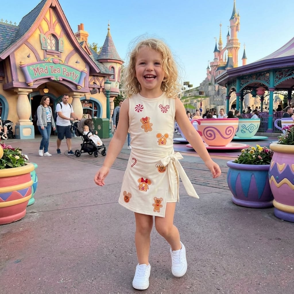 Disney Theme Park Tennis Dress Skirt, Magical Mouse Vacation Outfit - Image 3