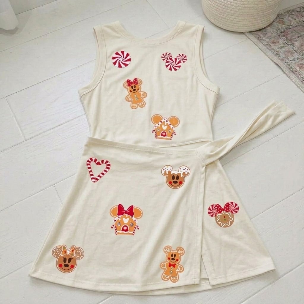 Disney Theme Park Tennis Dress Skirt, Magical Mouse Vacation Outfit - Image 2
